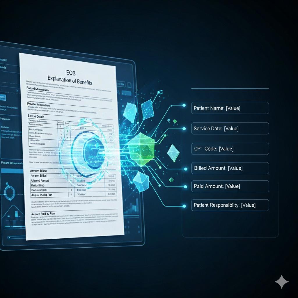 Chartstream parsing EOB documents.